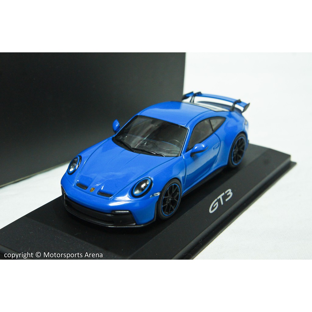 【現貨特價】保時捷原廠 1:43 Minichamps Porsche  911 992 GT3 2021 藍色