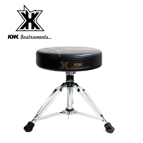 KHK DT700C GRK 強化兒童鼓椅 黑底金標款【敦煌樂器】