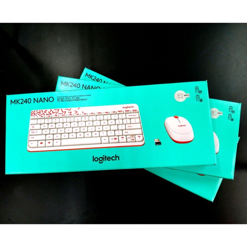 MK240 NANO色彩繽紛の精簡型無線鍵盤滑鼠組合