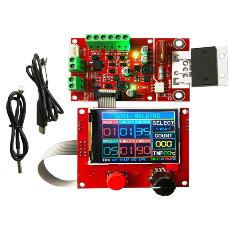 Pcf* LCD DisplaySpot 焊機控制器,帶風扇溫度傳感器焊接控制器