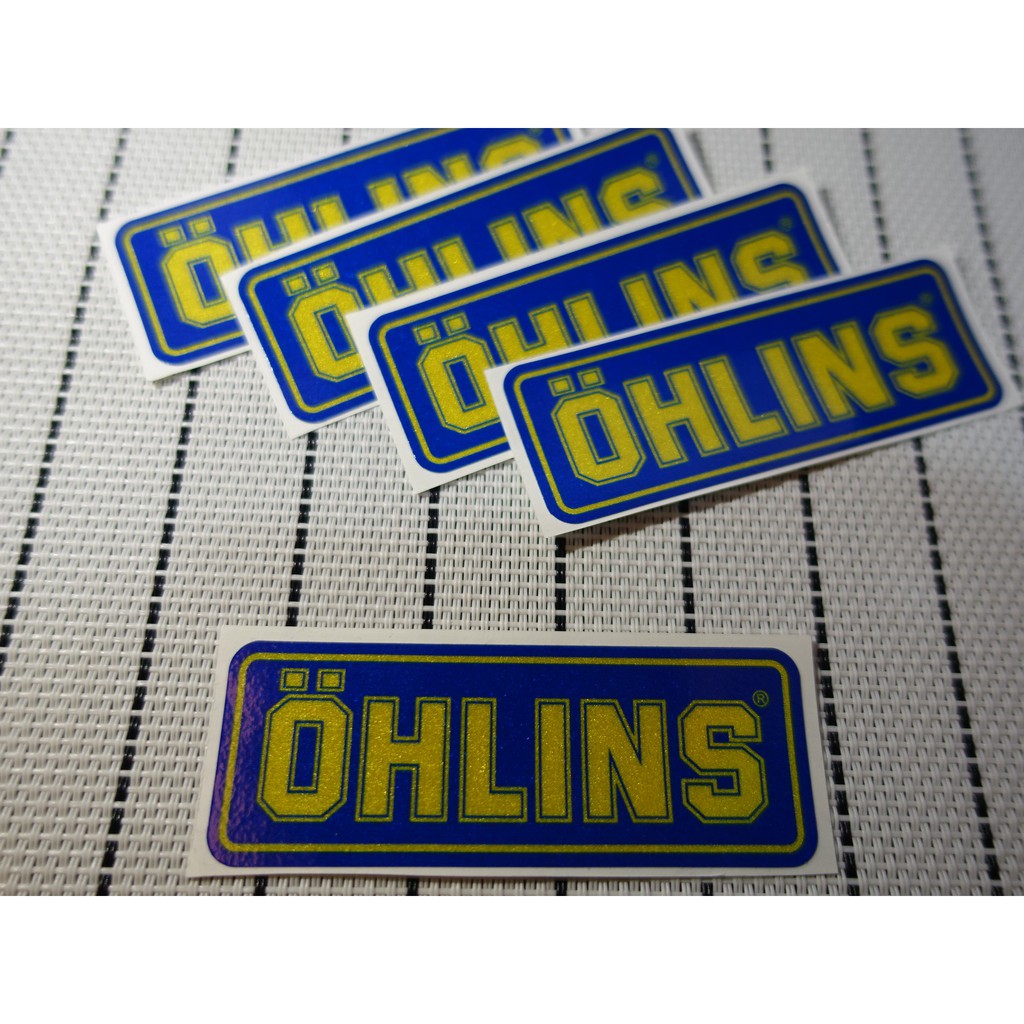 OHLINS 歐老師 3M反光防水貼紙 3M原廠背膠 反光車貼 安全帽貼 個性貼紙