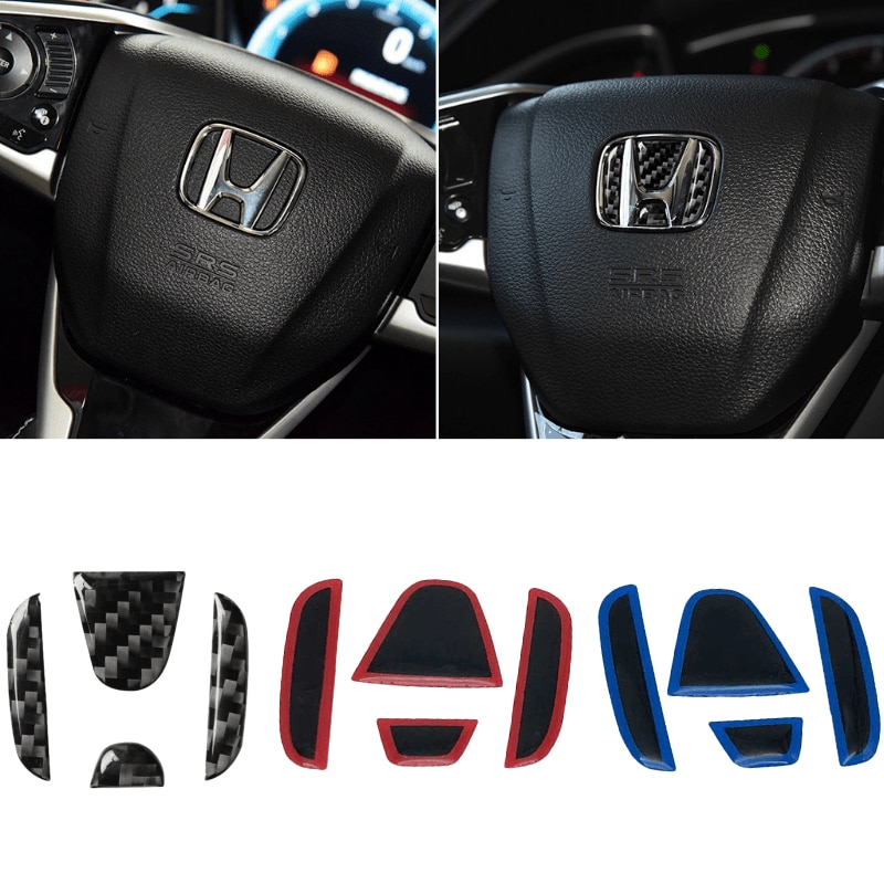 本田 Honda方向盤 真碳纖維貼✅ 非水轉印❗️ CRV5 HRV FIT3 CITY 方向盤標 車貼