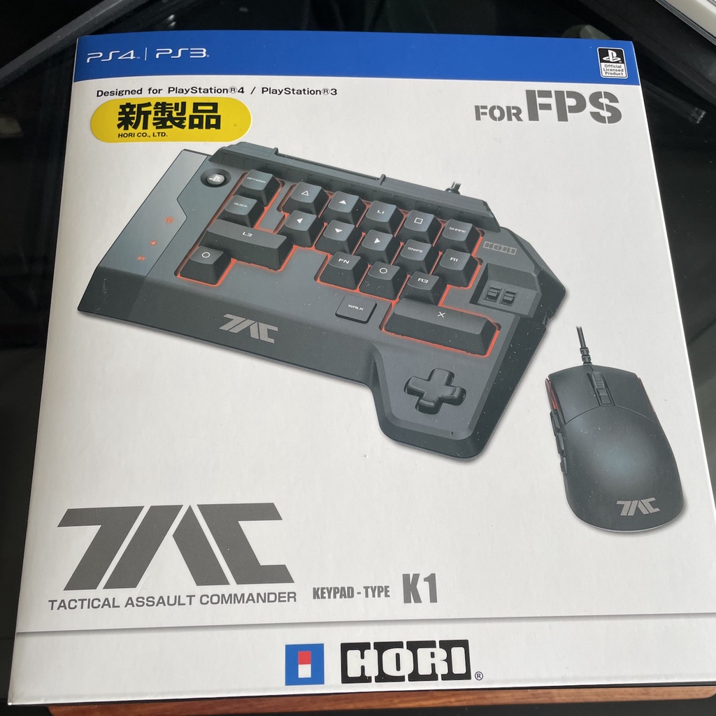 HORI TAC K1 FPS PS4/PS3/PC 戰術突擊控制器 XIM Apex 鍵盤滑鼠 二手