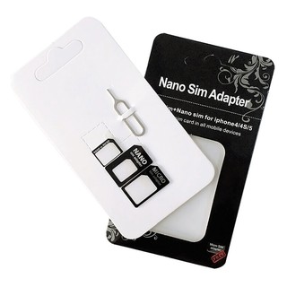 4合1 nano 轉接卡 nano sim micro sim 轉接卡托 sim卡套