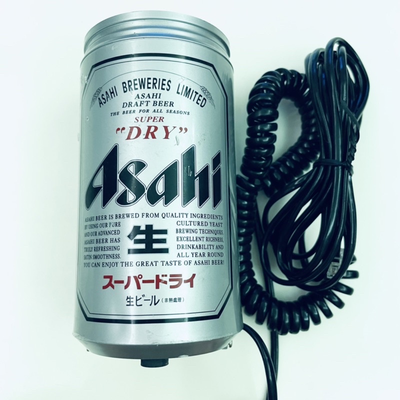 asahi生啤酒 造型電話 有線電話  鋁罐造型 二手
