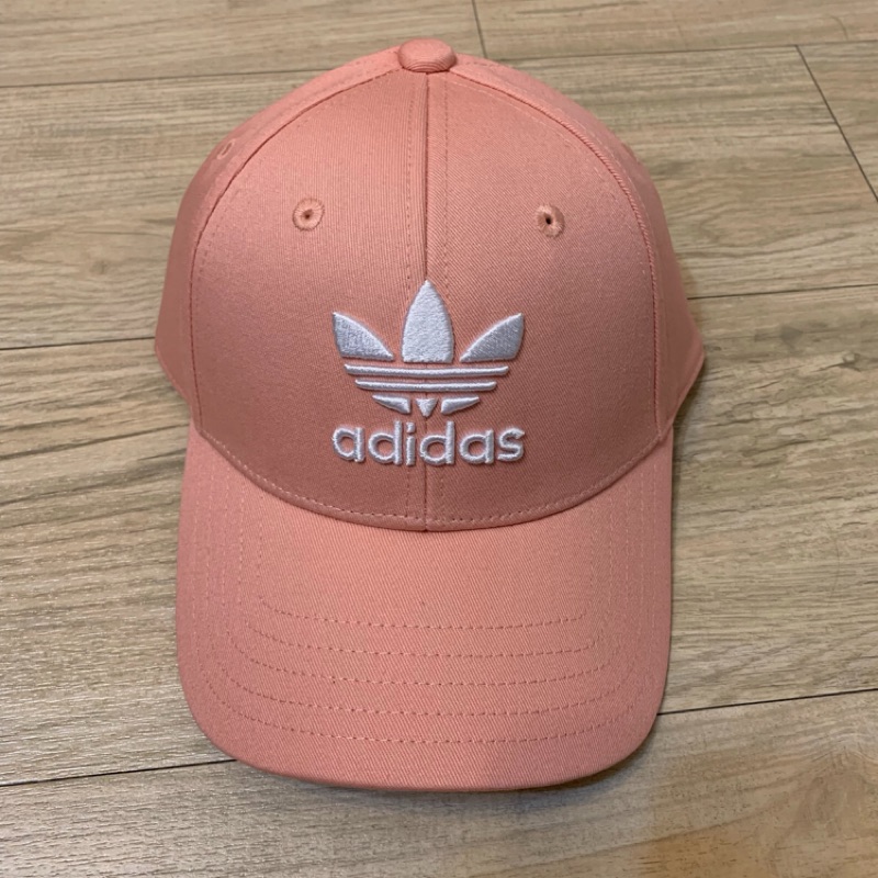 【全新】adidas 愛迪達 粉紅色 棒球帽 老帽 SIZE：54-57cm