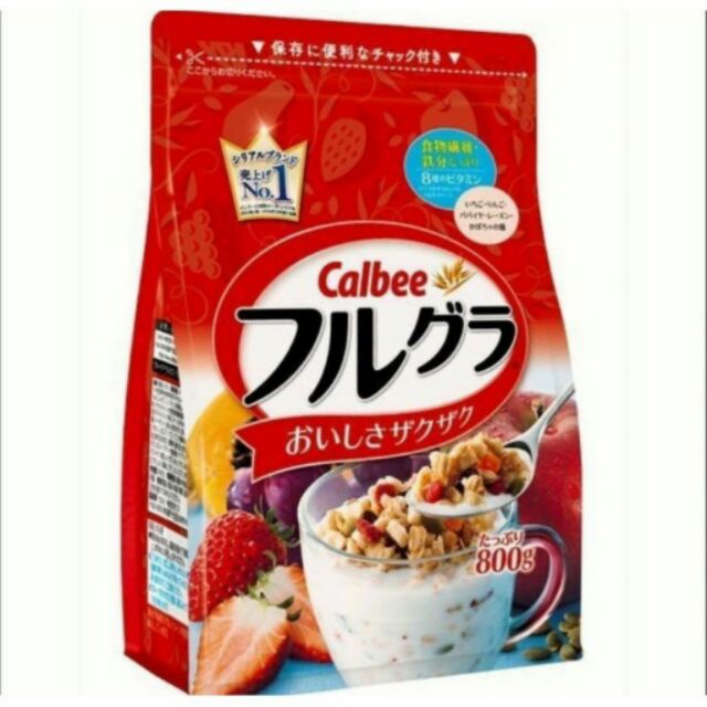 日本CALBEE 水果麥片 800g大包裝