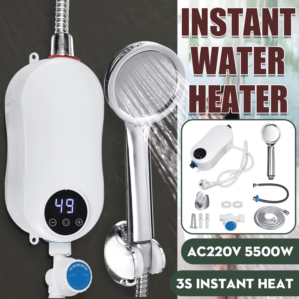 迷你熱水器電動即熱即熱式熱水器水槽水龍頭廚房浴室淋浴熱水器 500W