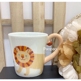 日本 Decole 可愛獅子 尾巴馬克杯 茶杯 水杯 杯子