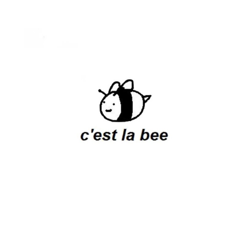 C Est La Vie Bee 人生就是如此紋身貼紙微刺青輕紋身格言打卡網美可愛蜜蜂蜜蜂可愛版 蝦皮購物