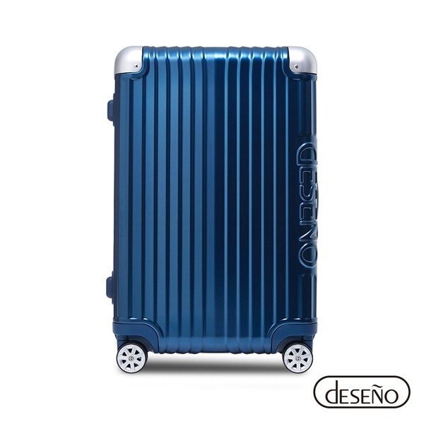Deseno 尊爵傳奇IV 特仕版 防爆新型拉鍊 拉桿箱 旅行箱 20吋 行李箱 消光金屬藍 C2450 加賀皮件