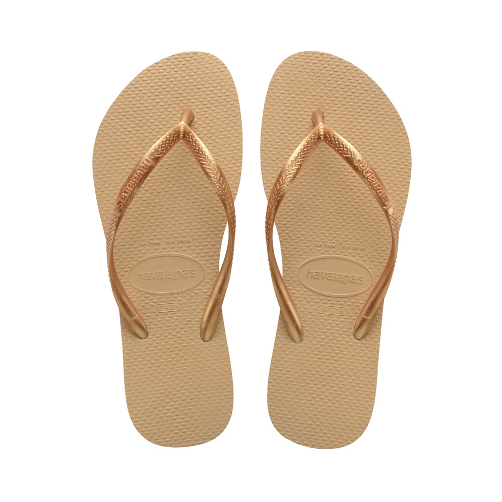 havaianas 哈瓦仕 SLIM 女款 夾腳拖 金沙色 4000030-0570