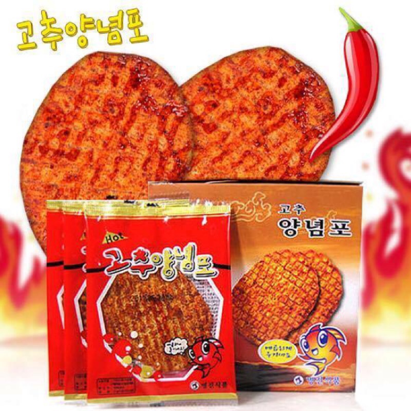 現貨🔥韓國고추양녕포 烤魷魚片50包 辣味/原味