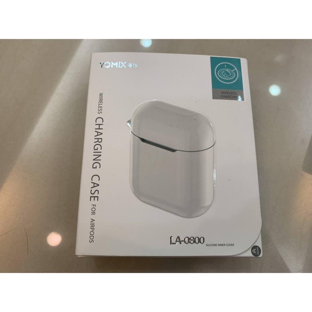 Yomix 優迷 Apple AirPods 無線充電盒/保護殼/白色