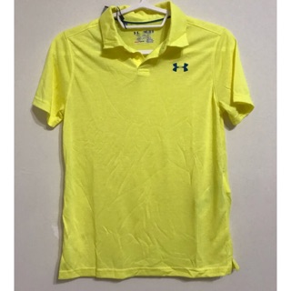 【Under Armour】男孩吸濕快乾運動上衣(黃色M)