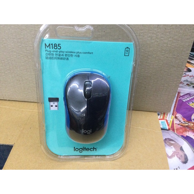 羅技 無線滑鼠 M185 全新 Logitech 含運