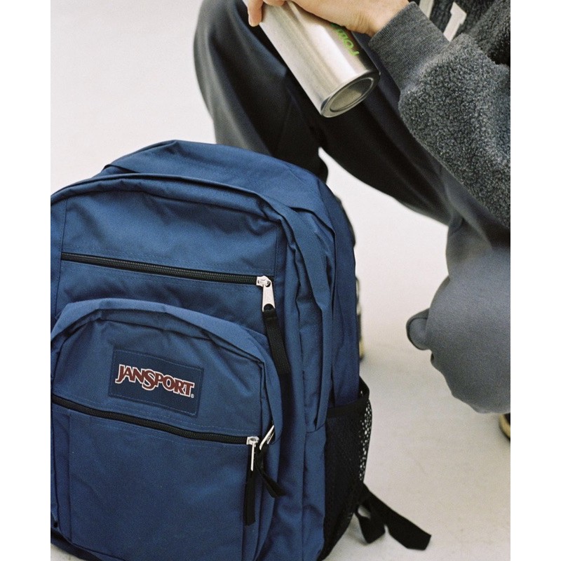 jansport big student大容量/減壓 筆電包 深藍色 後背包
