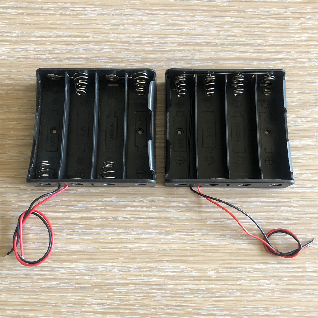 #UA15► 帶線18650電池盒 4節18650帶線電池盒 18651充電 串聯/並聯可選