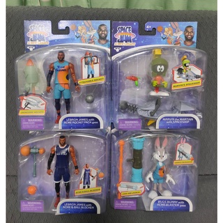 ☆斜槓小舖☆含稅-Space Jam 怪物奇兵 球員公仔組 兔巴哥 & 深藍球衣JAMES&鋼盔頭 & 水籃球衣