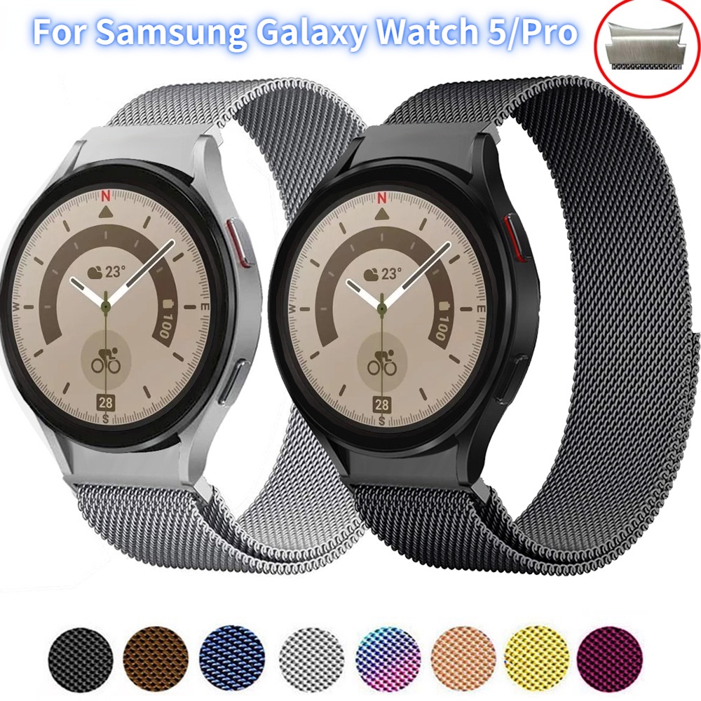 三星 Galaxy Watch 5 / 4 / 4 Classic 44mm 40mm 46mm 42mm 金屬磁吸錶帶