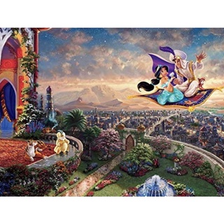現貨在台-美國拼圖 750片 ceaco 迪士尼 Disney 魔毯 阿拉丁 茉莉公主 B款Thomas Kinkade