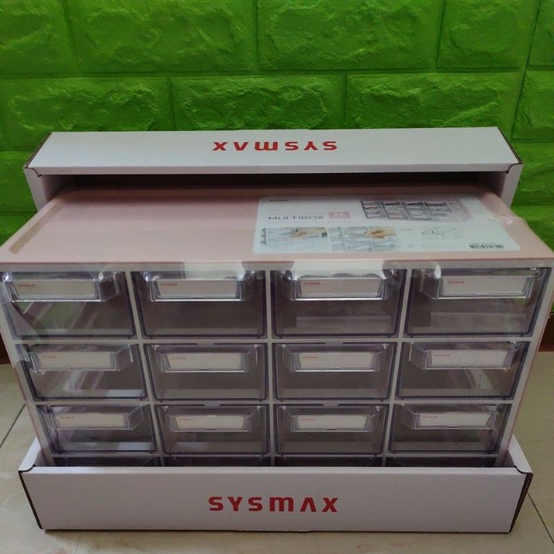 sysmax桌上型多用途收納盒16格抽屜12格抽屜（自取650）