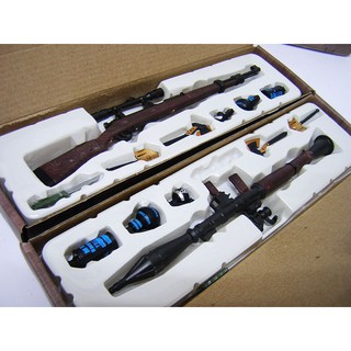 精緻 4D模擬槍枝模型 1:6 (6款) 4D模型槍 絕地求生 4D槍模 穿越火線 拼裝模型三八式 98K模型