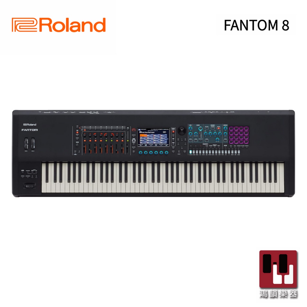 Roland Fantom 8 合成器《鴻韻樂器》旗艦級 88鍵合成器 PHA-50 木質琴鍵 音樂工作站 台灣公司貨