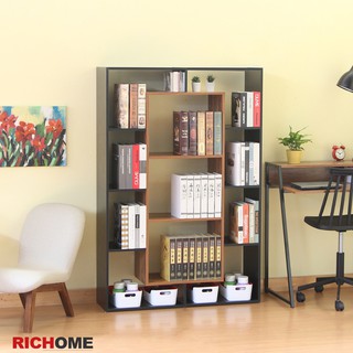RICHOME BO369 現代雙面隔間置物櫃 書櫃 書架 置物架