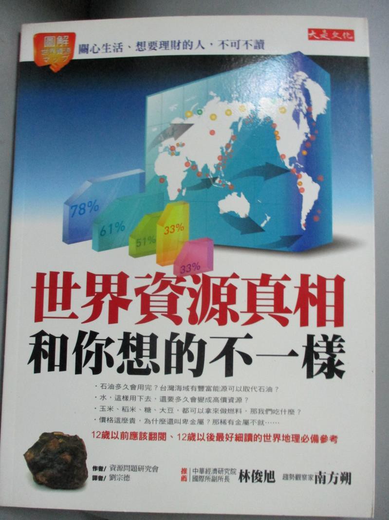 世界資源真相和你想的不一樣 資源問題研究會 書寶二手書t5 投資 Eqi 蝦皮購物