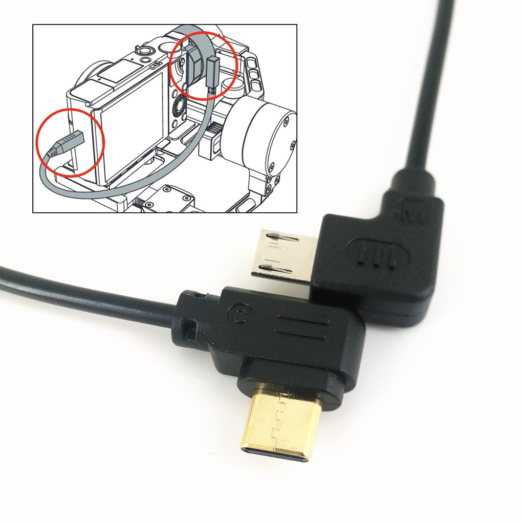 Micro USB 转 Type-C 相機控制線 適用 智雲 Crane 2 3 LAB WEEBILL-S 佳能 尼康