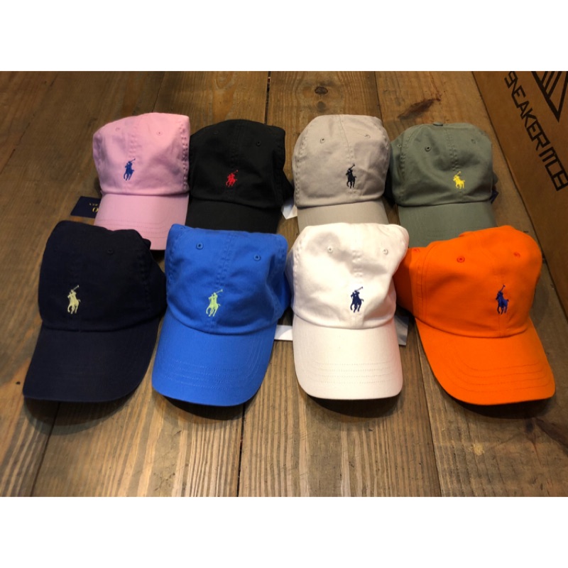 BLS • 正品 粉色藍logo 現貨 polo 老帽 Ralph Lauren 帽子