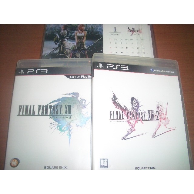 PS3 太空戰士13 &amp; 太空戰士13-2 Final Fantasy XIII-2 ~含特典月曆