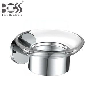 《BOSS》304不鏽鋼肥皂架 D-15004 不銹鋼亮面 香皂架 附活動式玻璃皂盤 臺灣製造