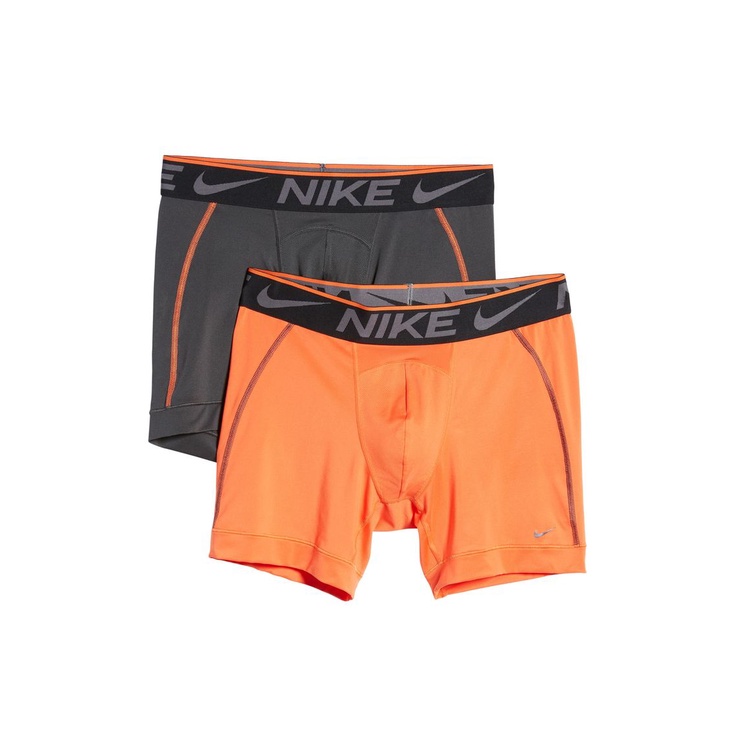 Nike 耐吉BREATHE MICRO 優質運動內褲 深灰色+橘色 兩件套裝 訓練束褲 運動透氣 百分百正品