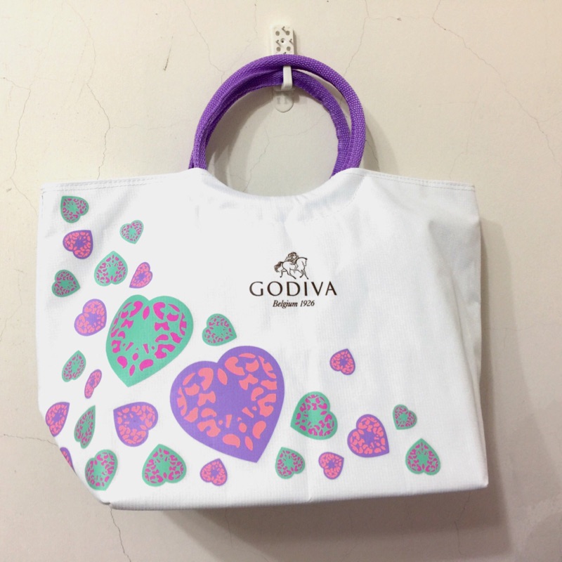 GODIVA 巧克力 最新款 愛心 拉鏈 保冷袋 時尚購物包 手提袋 手提包 購物袋 外出包 收納包