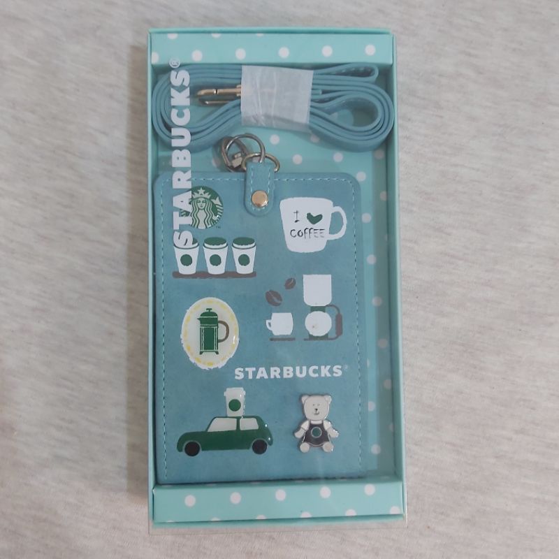 [現貨]星巴克STARBUCKS 藍掀式證件掛牌