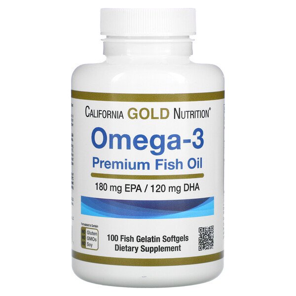 California Gold Nutrition ω-3 優質魚油 Omega 3 100粒軟膠囊