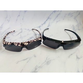 臺灣製 減輕重量輕量化 可掀式運動流線Polarized 彪悍偏光太陽眼鏡 套鏡 釣魚 自行車 重機