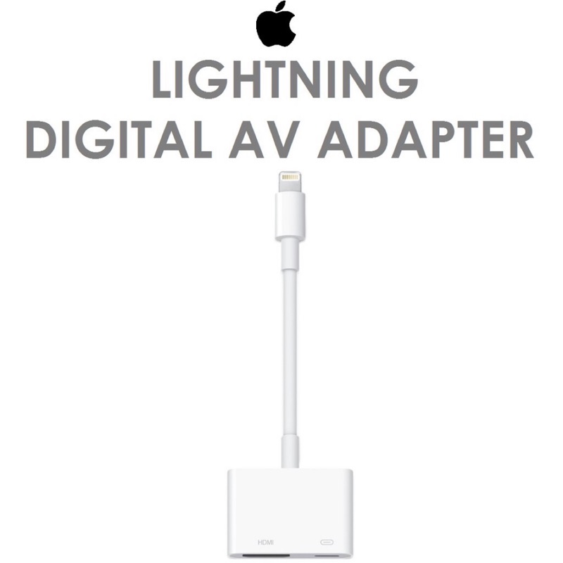 【二手原廠】蘋果 Apple Lightning 數位影音轉接器 轉HDMI 電視轉接線 視頻輸出
