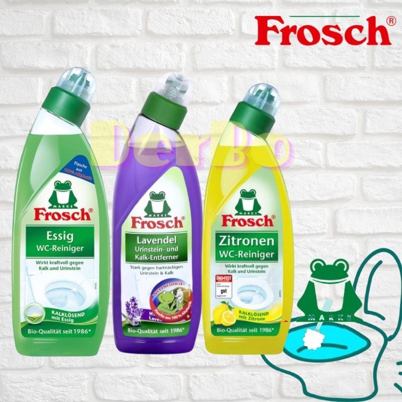 現貨「德國🇩🇪」 Frosch 德國小綠蛙 馬桶清潔劑 檸檬 薰衣草 含醋 750ml