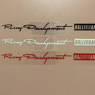 【立體】 racing development RALLI ART 機車 汽車 車身貼紙 防水 不脫落 轉印貼紙