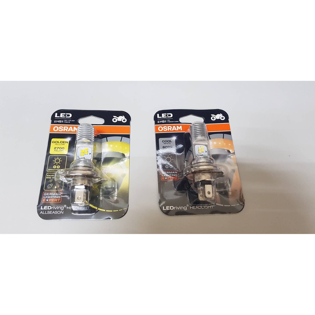 正MOTO OSRAM部品 歐斯郎 H4LED燈泡 大燈燈泡 白光 黃光 HID