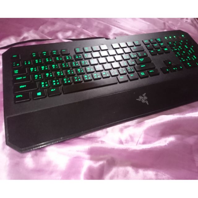 二手 Razer DeathStalker 雷蛇 噬魂金蠍 可編程 巨集 電競鍵盤 遊戲鍵盤 薄膜 LED 綠光 中字