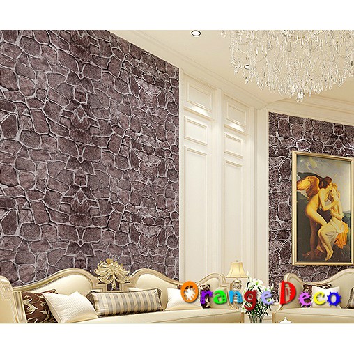 【橘果設計】磚紋風格 自黏壁紙 10米長 多款可選 DIY組合壁貼牆貼室內設計裝潢