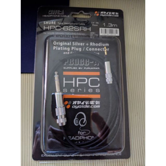 Oyaide HPC-62SRH for Shure SRH440，SRH750DJ，SRH840，SRH940