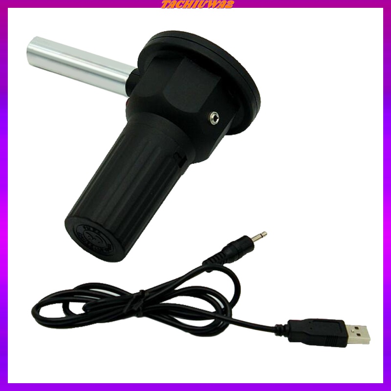 [TachiuwaecTW] 便攜式電動燒烤風扇鼓風機, 帶 USB 電纜戶外露營工具