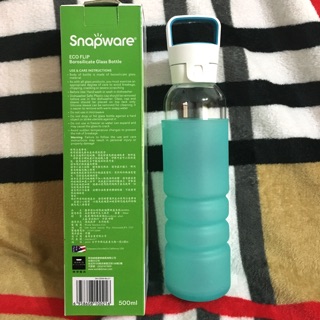 Snapwar康寧密扣Eco Flip耐熱玻璃水瓶500ml