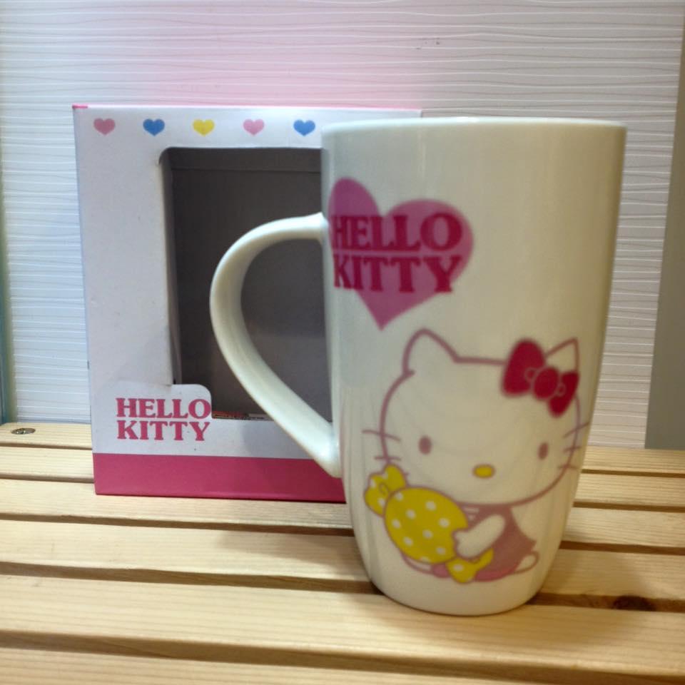 三麗鷗 Hello Kitty KT 凱蒂貓 kitty 高款 曲線 馬克杯 杯子 水杯