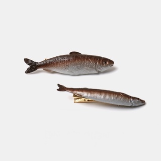台灣現貨 小魚乾髮夾 模擬鹹魚髮夾 趣味搞怪髮夾 F045